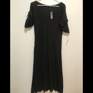 NWT Theory Dress Lucinda Delight Black Dress L
